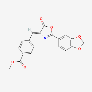 methyl 4-{(Z)-[2-(1,3-benzodioxol-5-yl)-5-oxo-1,3-oxazol-4(5H)-ylidene]methyl}benzoate