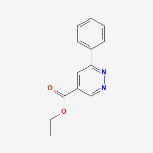 molecular formula C13H12N2O2 B1491862 6-苯基吡哒嗪-4-羧酸乙酯 CAS No. 2098113-29-0