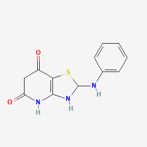 7-Hydroxy-2-(phenylamino)-2,3-dihydrothiazolo[4,5-b]pyridin-5(6H)-one