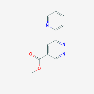 molecular formula C12H11N3O2 B1491863 6-(ピリジン-2-イル)ピリダジン-4-カルボン酸エチル CAS No. 2098092-42-1