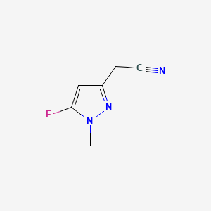 (5-fluoro-1-methyl-1H-pyrazol-3-yl)acetonitrile