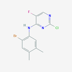 N-(2-bromo-4,5-dimethylphenyl)-2-chloro-5-fluoropyrimidin-4-amine