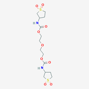 Oxydi-2,1-ethanediyl bis[(1,1-dioxidotetrahydro-3-thienyl)carbamate]