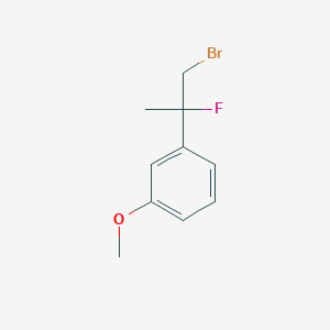 1-(1-Bromo-2-fluoropropan-2-yl)-3-methoxybenzene