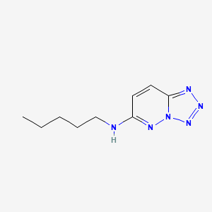 molecular formula C9H14N6 B14918668 N-pentyltetrazolo[1,5-b]pyridazin-6-amine 