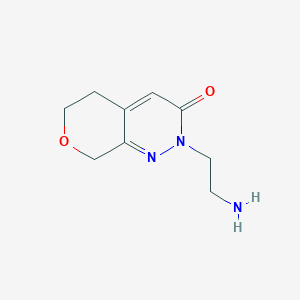 molecular formula C9H13N3O2 B1491867 2-(2-氨基乙基)-2,5,6,8-四氢-3H-吡喃并[3,4-c]哒嗪-3-酮 CAS No. 2090582-14-0