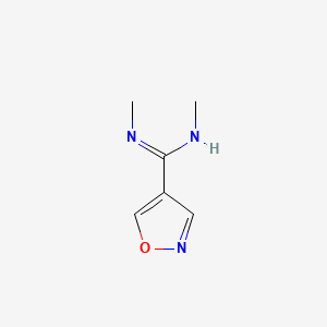 molecular formula C6H9N3O B14918677 n,n'-Dimethylisoxazole-4-carboximidamide 