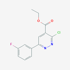 molecular formula C13H10ClFN2O2 B1491874 Ethyl 3-chloro-6-(3-fluorophenyl)pyridazine-4-carboxylate CAS No. 2098092-01-2