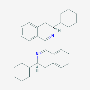 molecular formula C30H36N2 B14918755 (3S,3'S)-3,3'-Dicyclohexyl-3,3',4,4'-tetrahydro-1,1'-biisoquinoline 