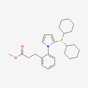 Methyl 3-(2-(2-(dicyclohexylphosphanyl)-1H-pyrrol-1-yl)phenyl)propanoate