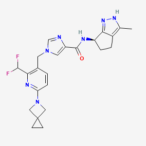 molecular formula C23H25F2N7O B14918764 Plasma kallikrein-IN-1 