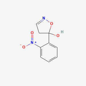 molecular formula C9H8N2O4 B14918770 5-(2-Nitrophenyl)-4,5-dihydroisoxazol-5-ol 