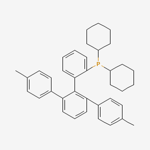 [2-[2,6-bis(4-methylphenyl)phenyl]phenyl]-dicyclohexylphosphane