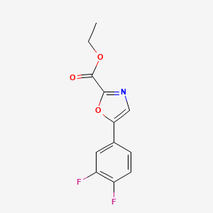 Ethyl 5-(3,4-difluorophenyl)oxazole-2-carboxylate