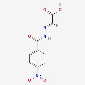 molecular formula C9H7N3O5 B14918800 2-[2-(4-Nitrobenzoyl)hydrazono]acetic acid 