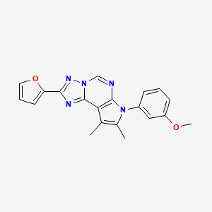 2-(furan-2-yl)-7-(3-methoxyphenyl)-8,9-dimethyl-7H-pyrrolo[3,2-e][1,2,4]triazolo[1,5-c]pyrimidine