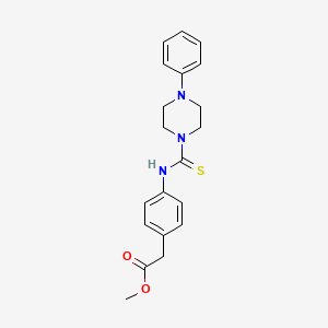 Methyl (4-{[(4-phenylpiperazin-1-yl)carbonothioyl]amino}phenyl)acetate