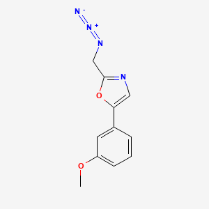 molecular formula C11H10N4O2 B1491884 2-(Azidomethyl)-5-(3-methoxyphenyl)oxazole CAS No. 2098112-82-2