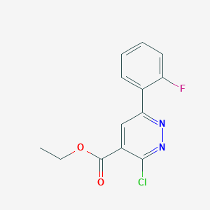 molecular formula C13H10ClFN2O2 B1491886 Ethyl 3-chloro-6-(2-fluorophenyl)pyridazine-4-carboxylate CAS No. 2098137-23-4