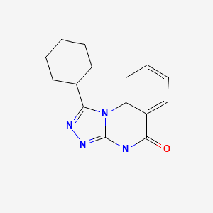 1-cyclohexyl-4-methyl[1,2,4]triazolo[4,3-a]quinazolin-5(4H)-one