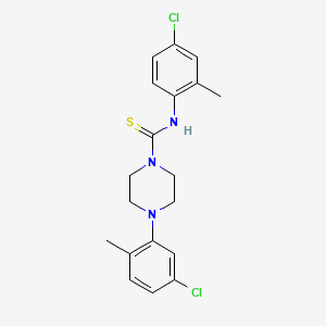 N-(4-chloro-2-methylphenyl)-4-(5-chloro-2-methylphenyl)piperazine-1-carbothioamide