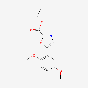 Ethyl 5-(2,5-dimethoxyphenyl)oxazole-2-carboxylate