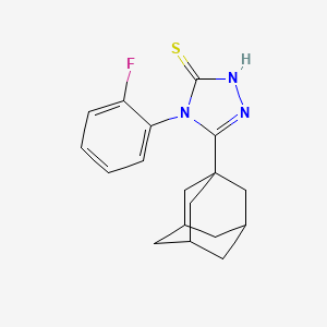 4-(2-fluorophenyl)-5-(tricyclo[3.3.1.1~3,7~]dec-1-yl)-4H-1,2,4-triazole-3-thiol