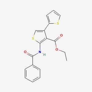 molecular formula C18H15NO3S2 B14918884 Ethyl 5'-(benzoylamino)-2,3'-bithiophene-4'-carboxylate 