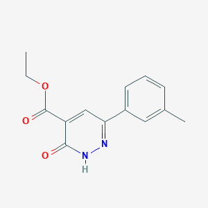 molecular formula C14H14N2O3 B1491889 Ethyl 3-oxo-6-(m-tolyl)-2,3-dihydropyridazine-4-carboxylate CAS No. 2098091-91-7