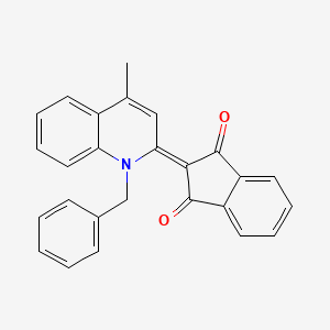 2-(1-benzyl-4-methylquinolin-2(1H)-ylidene)-1H-indene-1,3(2H)-dione