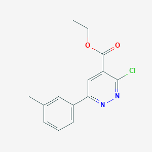 molecular formula C14H13ClN2O2 B1491893 Ethyl 3-chloro-6-(m-tolyl)pyridazine-4-carboxylate CAS No. 2098018-87-0