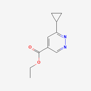 molecular formula C10H12N2O2 B1491894 Ethyl 6-cyclopropylpyridazine-4-carboxylate CAS No. 2098004-67-0