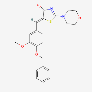 (5Z)-5-[4-(benzyloxy)-3-methoxybenzylidene]-2-(morpholin-4-yl)-1,3-thiazol-4(5H)-one