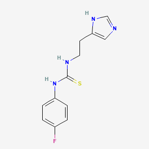 N-(4-fluorophenyl)-N'-[2-(1H-imidazol-4-yl)ethyl]thiourea