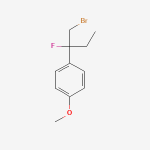 1-(1-Bromo-2-fluorobutan-2-yl)-4-methoxybenzene