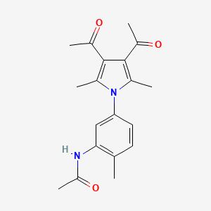 N-[5-(3,4-diacetyl-2,5-dimethyl-1H-pyrrol-1-yl)-2-methylphenyl]acetamide