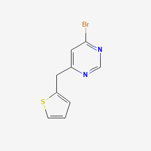 molecular formula C9H7BrN2S B1491899 4-溴-6-(噻吩-2-基甲基)嘧啶 CAS No. 2090990-10-4