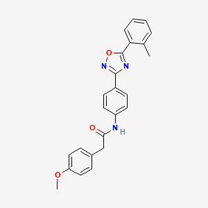 2-(4-methoxyphenyl)-N-{4-[5-(2-methylphenyl)-1,2,4-oxadiazol-3-yl]phenyl}acetamide