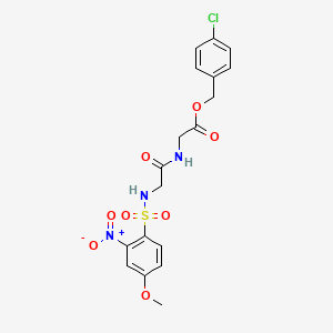 molecular formula C18H18ClN3O8S B14918997 4-chlorobenzyl N-[(4-methoxy-2-nitrophenyl)sulfonyl]glycylglycinate 