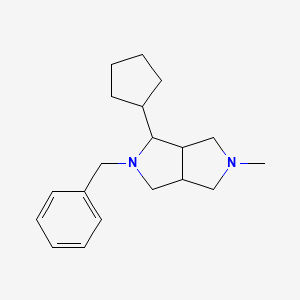 molecular formula C19H28N2 B1491900 2-Benzyl-1-cyclopentyl-5-methyloctahydropyrrolo[3,4-c]pyrrole CAS No. 2097978-39-5