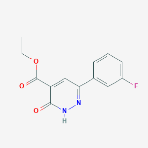Ethyl 6-(3-fluorophenyl)-3-oxo-2,3-dihydropyridazine-4-carboxylate