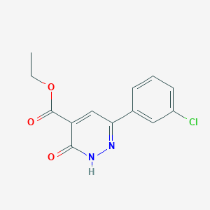 Ethyl 6-(3-chlorophenyl)-3-oxo-2,3-dihydropyridazine-4-carboxylate