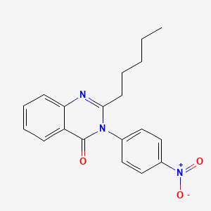 3-(4-nitrophenyl)-2-pentylquinazolin-4(3H)-one