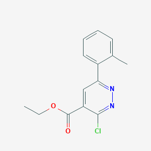 Ethyl 3-chloro-6-(o-tolyl)pyridazine-4-carboxylate