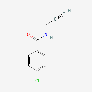 molecular formula C10H8ClNO B14919062 Benzamide, p-chloro-N-2-propynyl- CAS No. 24911-37-3