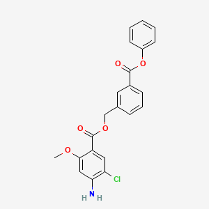 3-(Phenoxycarbonyl)benzyl 4-amino-5-chloro-2-methoxybenzoate