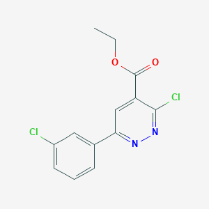 molecular formula C13H10Cl2N2O2 B1491908 Ethyl 3-chloro-6-(3-chlorophenyl)pyridazine-4-carboxylate CAS No. 2098092-15-8