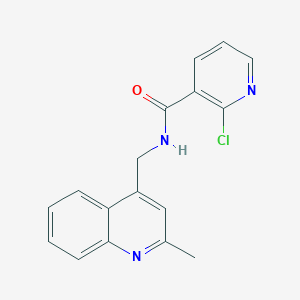 2-chloro-N-[(2-methylquinolin-4-yl)methyl]pyridine-3-carboxamide