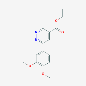 Ethyl 6-(3,4-dimethoxyphenyl)pyridazine-4-carboxylate