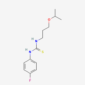 molecular formula C13H19FN2OS B14919103 1-(4-Fluorophenyl)-3-[3-(propan-2-yloxy)propyl]thiourea 